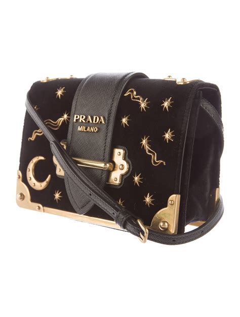 prada small velvet astrology cahier bag|prada cahier bag.